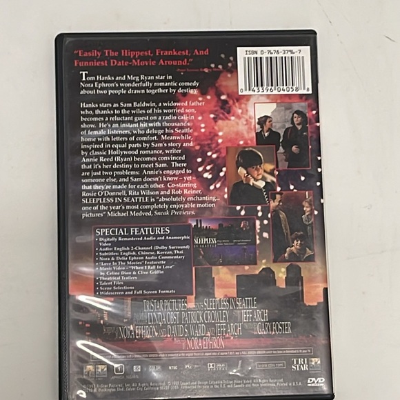 Sleepless in Seattle special edition DVD. Meg, Ryan and Tom Hanks. Fun at home - Picture 2 of 3